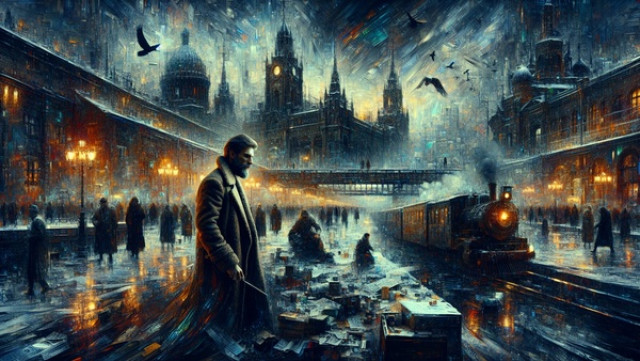 Portada de Crimen y castigo por Fiódor Dostoyevski